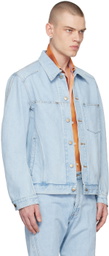 NVRFRGT Blue Faded Denim Jacket