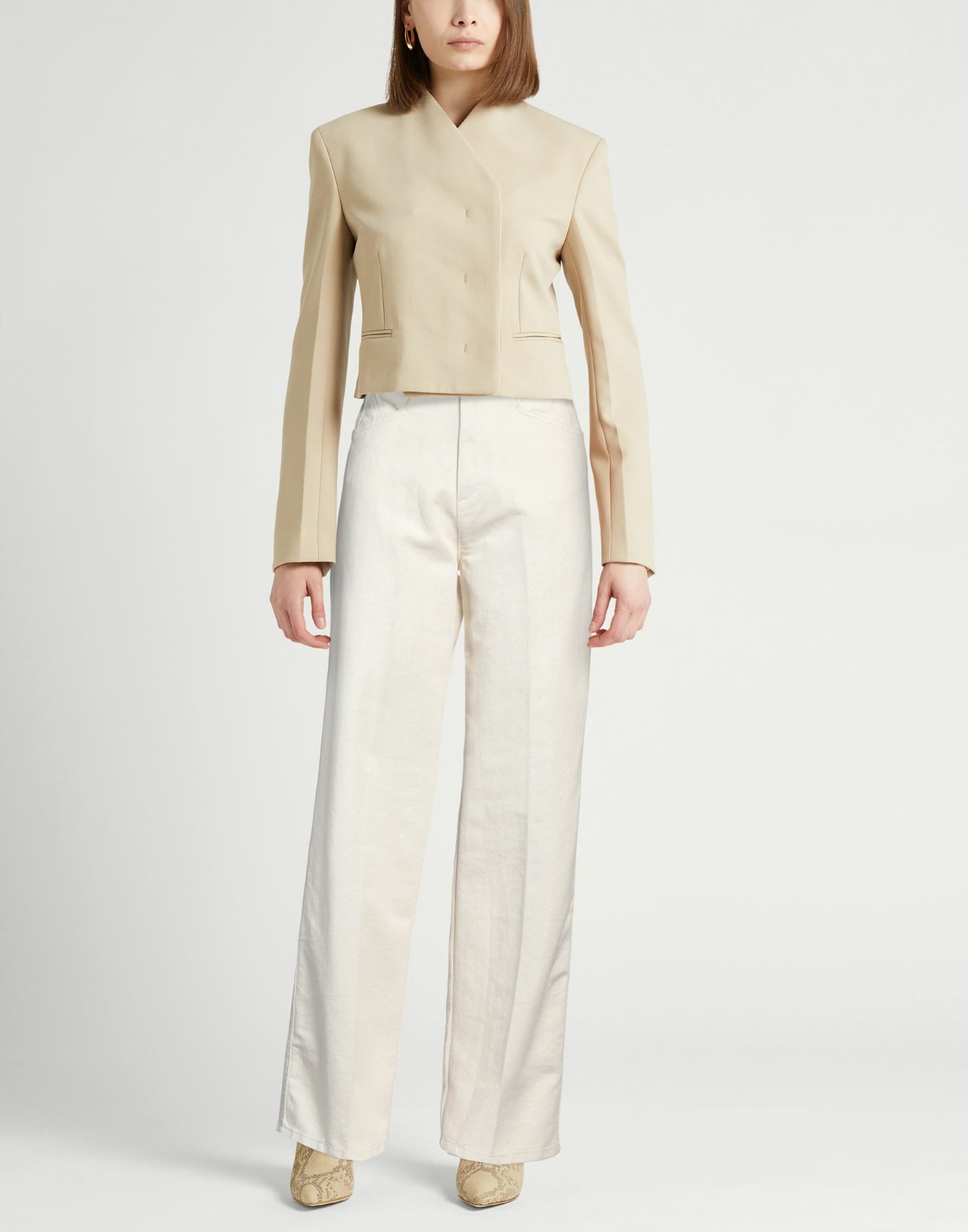 Kiton Womens Pants Cream