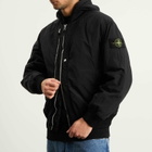 Stone Island Men's Nylon Metal EcoNyl PrimaLoft Bomber Jacket in Black