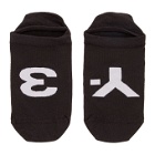 Y-3 Black Invisible Logo Socks