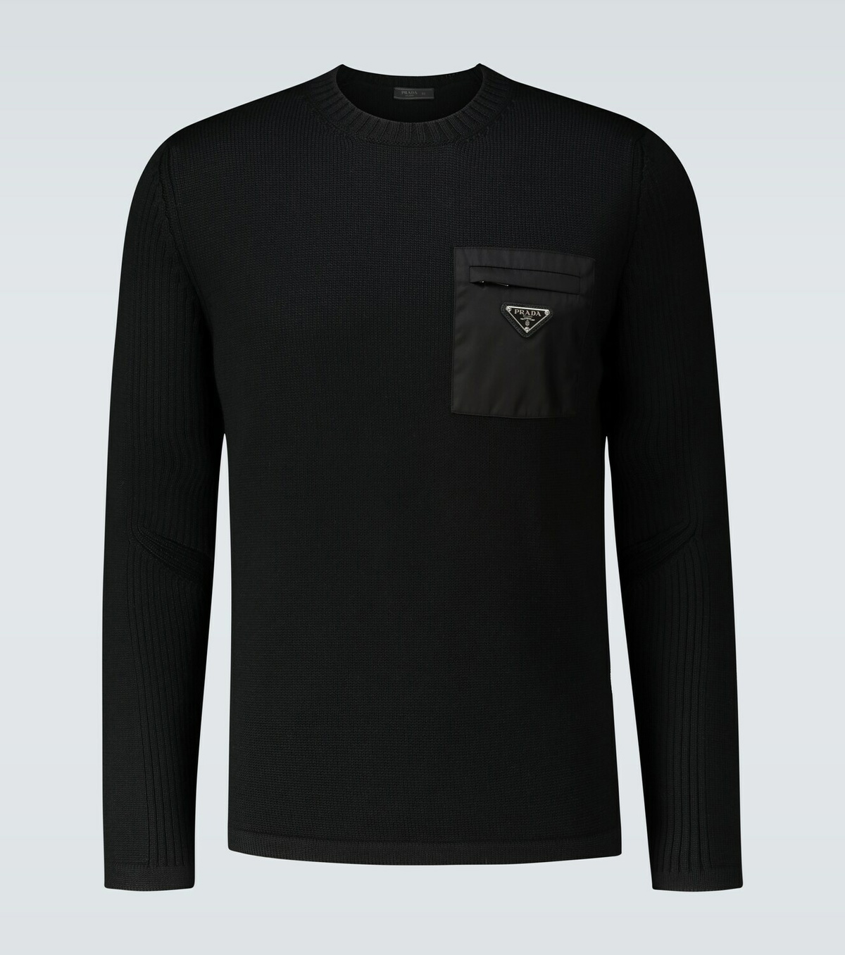 Prada Crewneck sweater with nylon pocket