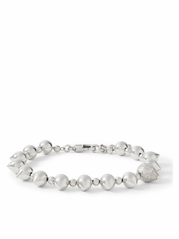 Photo: Givenchy - G Stud Mini Silver-Tone Bracelet