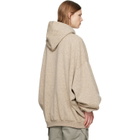 Rick Owens Beige Tower Hun Hoodie