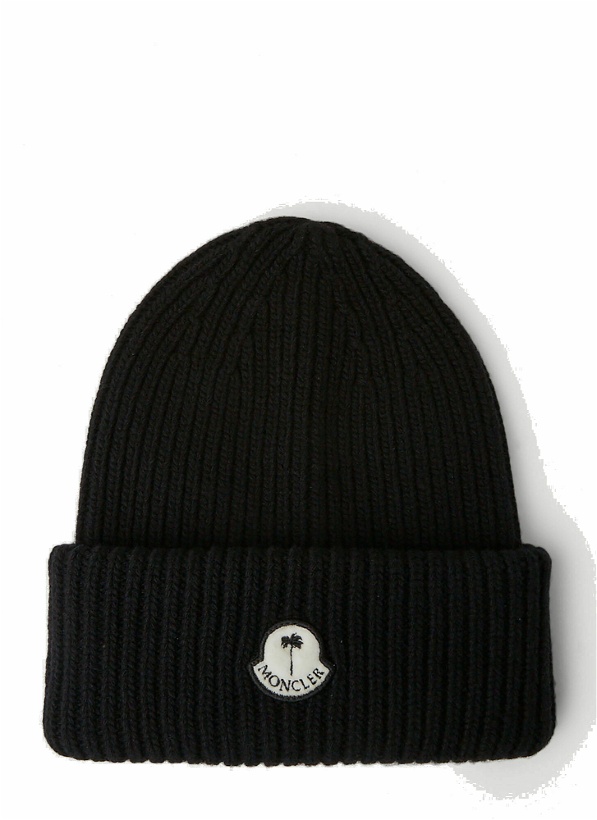 Photo: Logo Patch Beanie Hat in Black