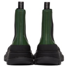 Alexander McQueen Green Tread Slick Chelsea Boots