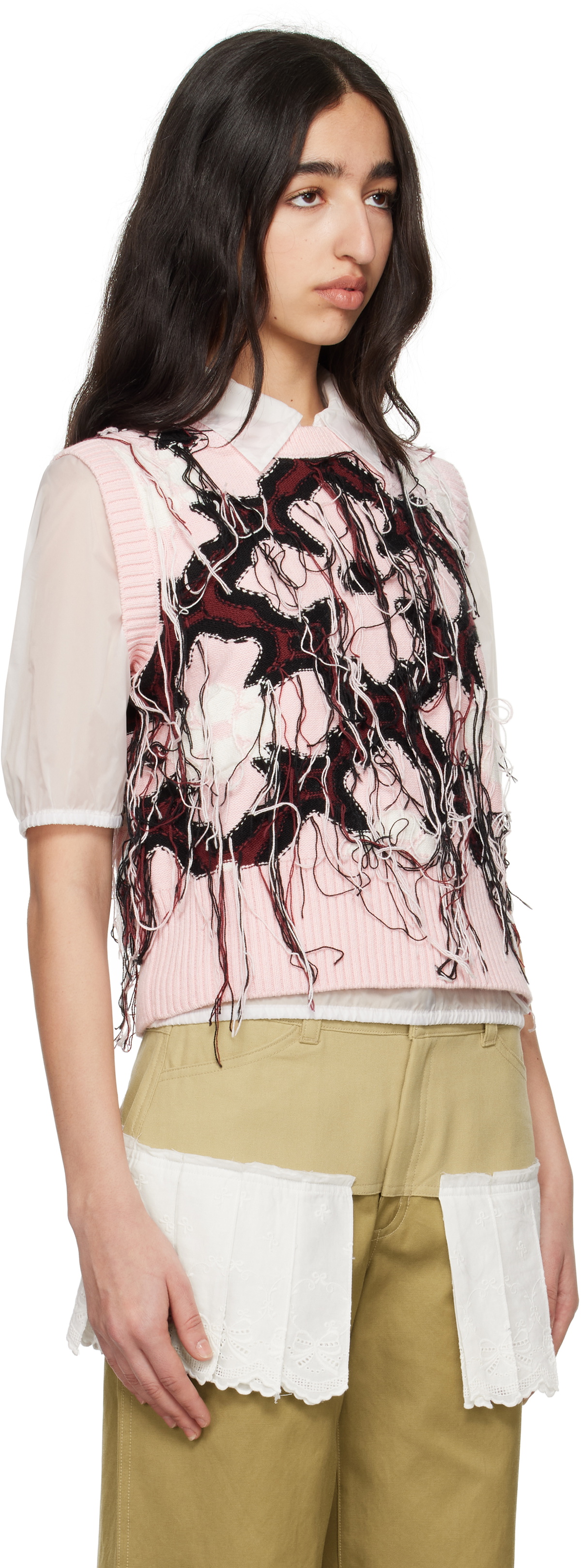 Charles Jeffrey LOVERBOY Pink Guddle Vest