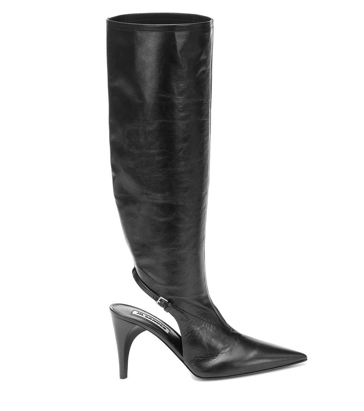 Jil Sander - Cut-out knee-high leather boots Jil Sander