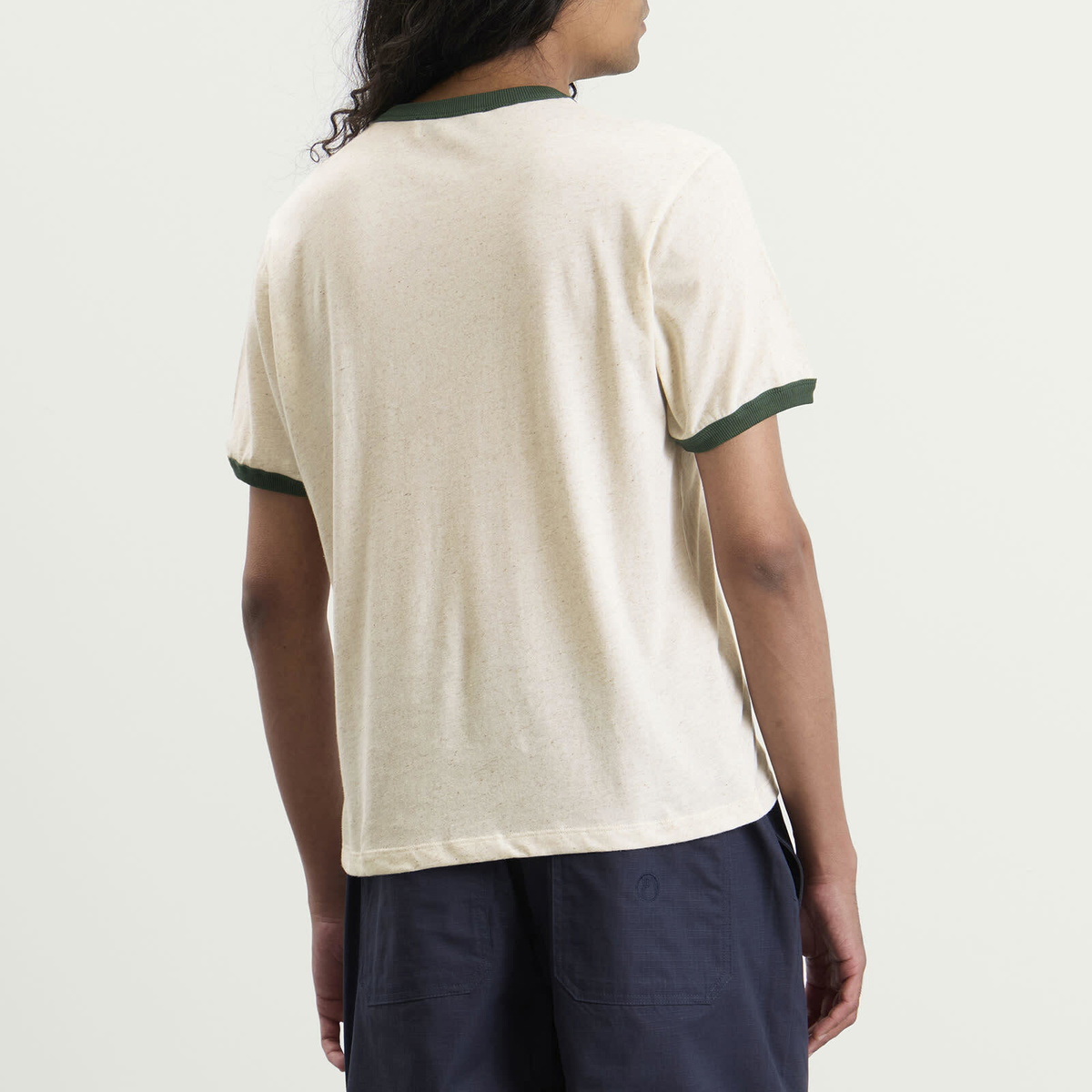 Palmes Men's Apple Ringer T-Shirt in Broken White