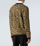 Valentino Jacquard virgin wool cardigan