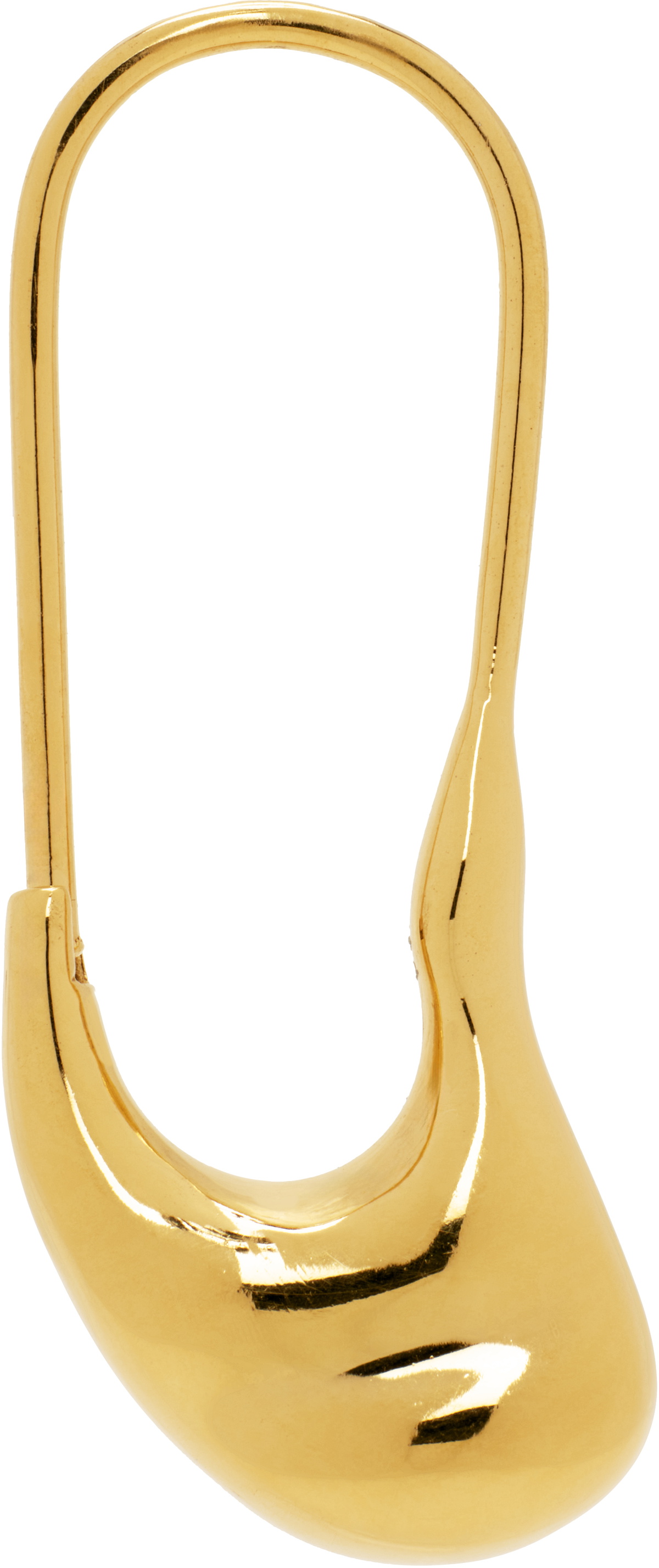 Maria Black Gold Pebble Mini Single Earring