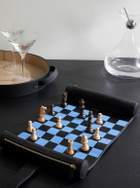 Smythson - Panama Cross-Grain Leather Chess Set