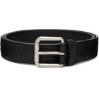 Bottega Veneta Black Intrecciato Belt