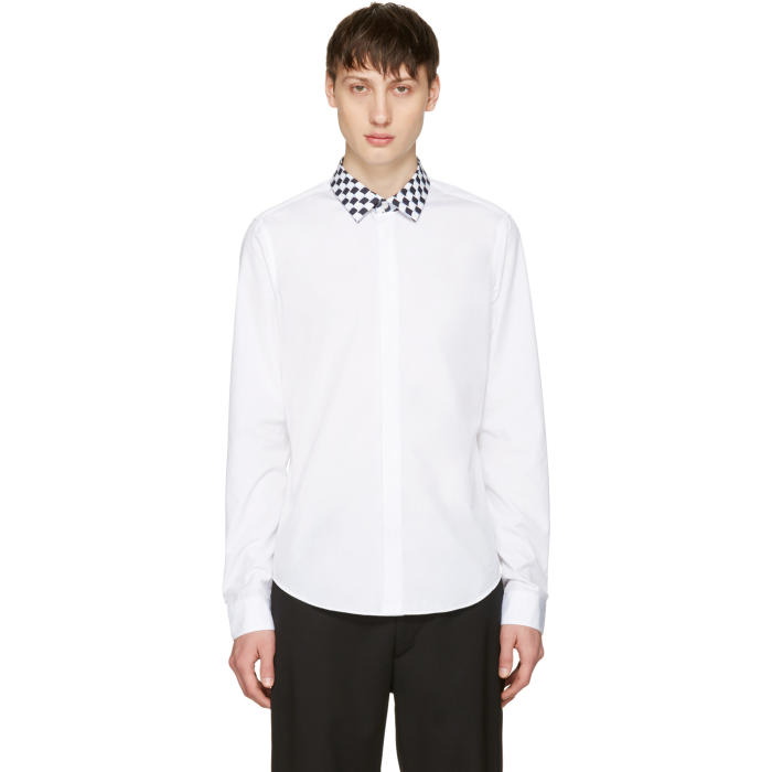 Photo: Kenzo White Print Collar Shirt