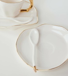 Seletti Meltdown set of 2 espresso cups, saucers, and spoons by JordanLuca