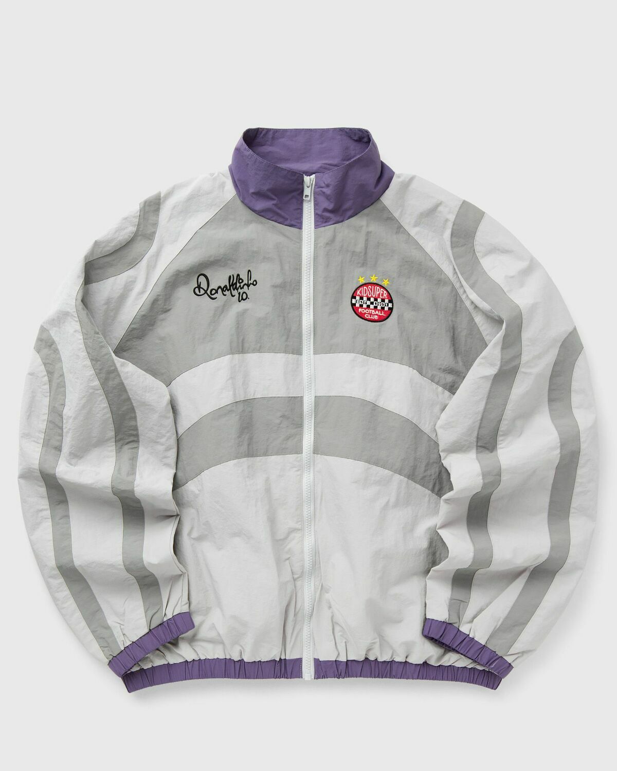 Kid Super Studios X Ronaldinho Windbreaker Grey Track Jackets