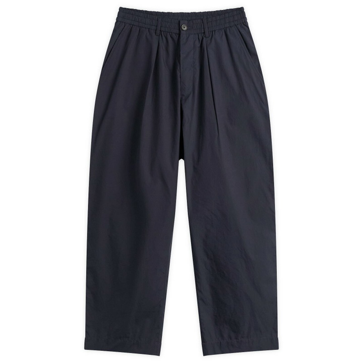 Photo: Universal Works Men's Broadcloth Oxford Pant in Navy