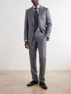 Brioni - Striped Cotton-Poplin Shirt - Blue