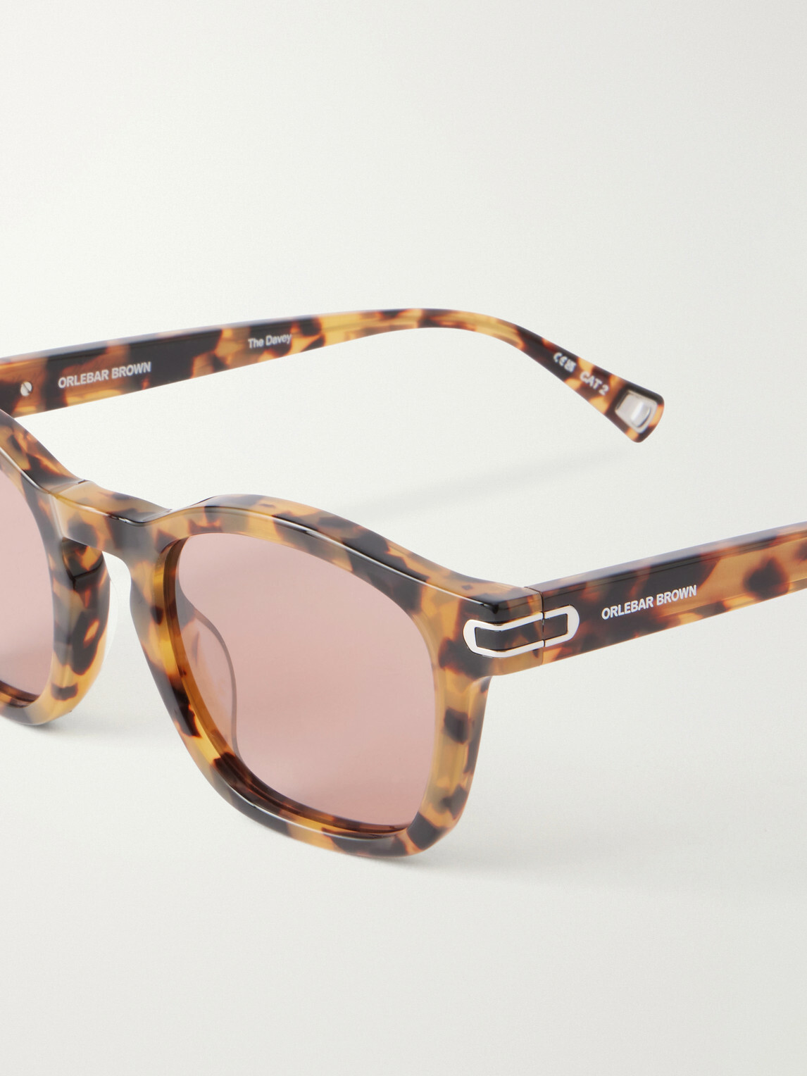 Orlebar Brown - The Davey Square-Frame Tortoiseshell Acetate Sunglasses
