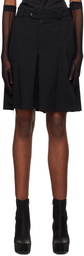 HODAKOVA Black Raw Edge Midi Skirt