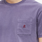 Gramicci Men's One Point T-Shirt in Purple Pigment