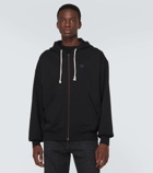 Acne Studios Cotton fleece zip-up hoodie