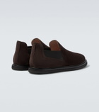 The Row Parker suede slip-on shoes