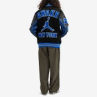 Air Jordan x Awake NY Varsity Jacket in Black/Royal