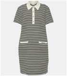 Moncler Striped cotton-blend minidress