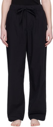 Tekla Black Poplin Pyjama Pants