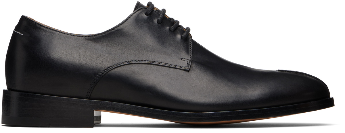 MM6 Maison Margiela Black New Classic Stitch Derbys