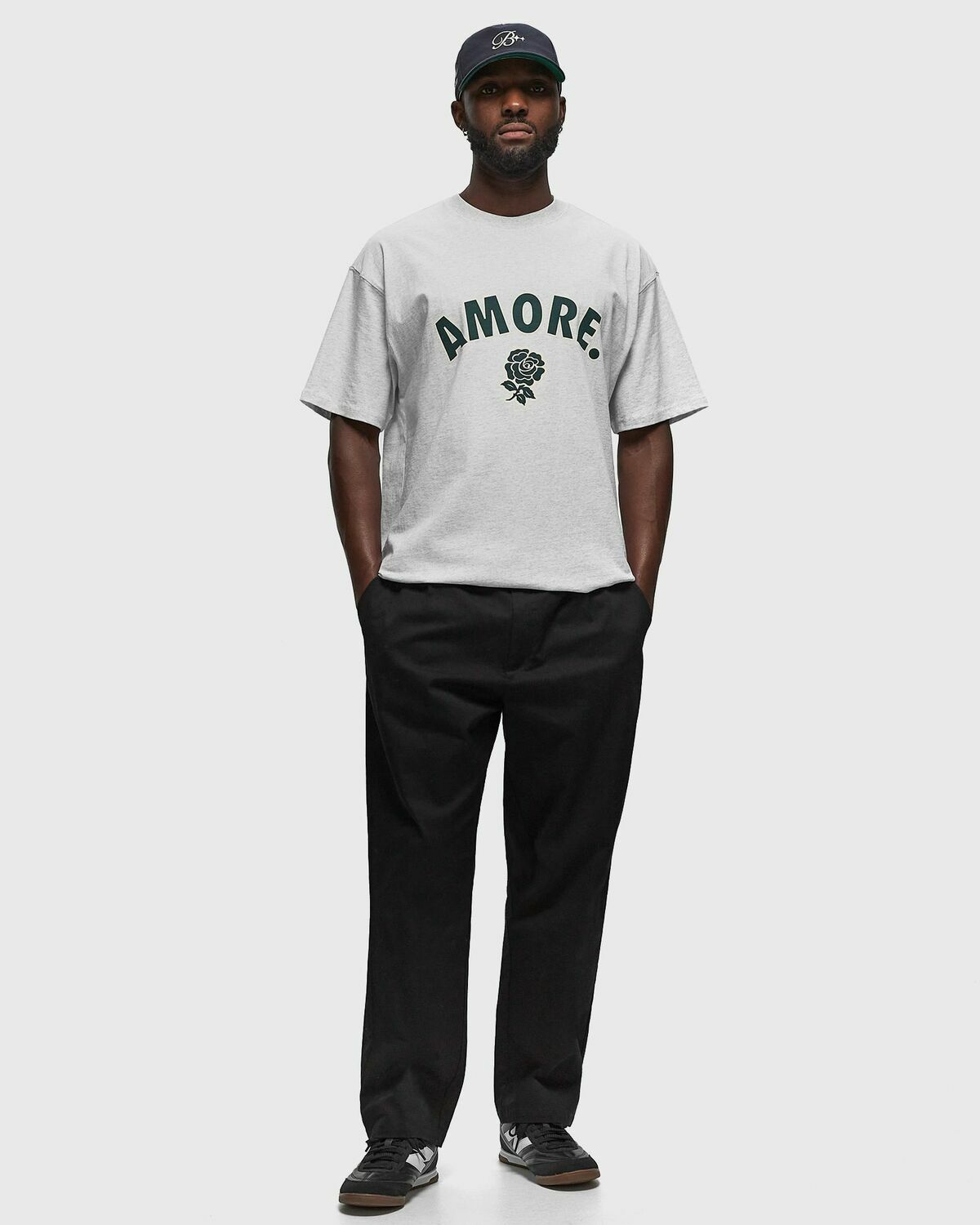 Bstn Brand Amore Tee Grey Shortsleeves