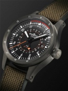 Fortis - Flieger F-43 Triple-GMT PC-7 Limited Edition Automatic 43mm Titanium and Webbing Watch, Ref. F4260004