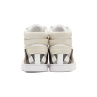 Burberry White Reeth High-Top Sneakers