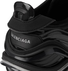 BALENCIAGA - Tyrex Rubber and Coated-Mesh Panelled Sneakers - Black