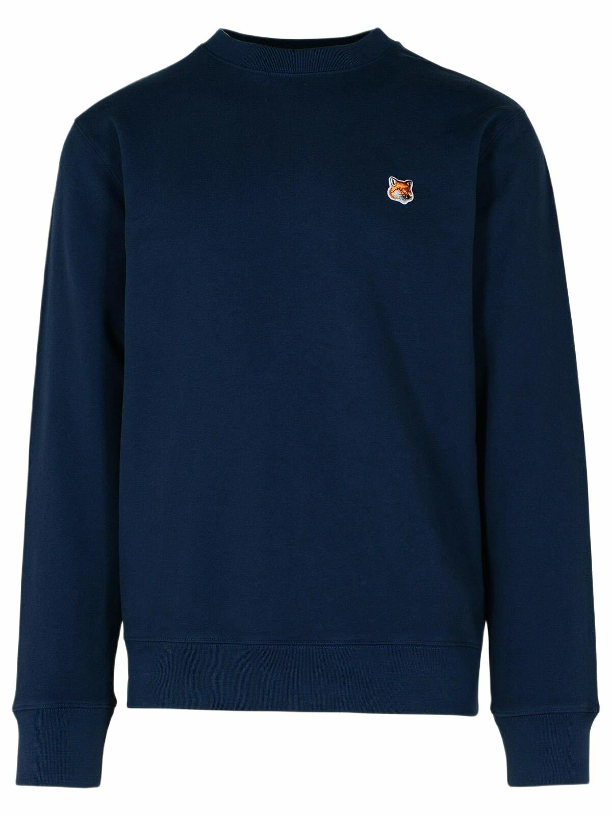 Maison Kitsuné Men's College Fox Printed Comfort Crew Sweat