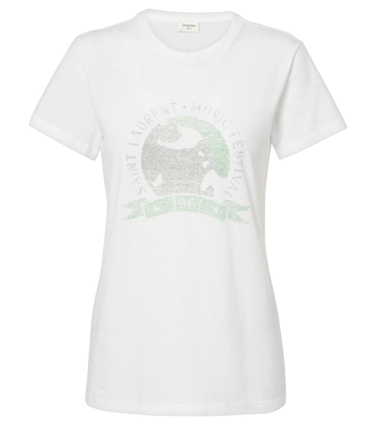 Tシャツ・カットソー Saint Laurent SAINT LAURENT MUSICAL FESTIVAL PRINT T-SHIRT Saint Laurent Music Festival T-Shirt | Saks Fifth Avenue
