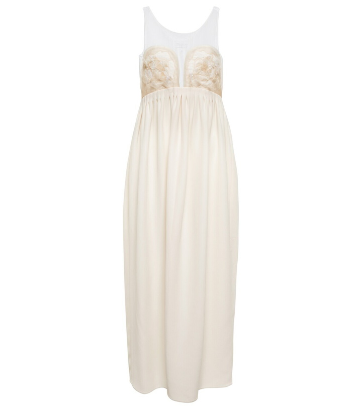 Photo: Maison Margiela Embroidered silk maxi dress