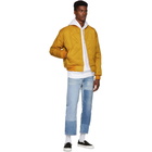 paa Yellow Quilted Bomber Jacket