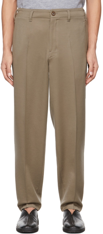 Photo: Lemaire Taupe Tapered Trousers