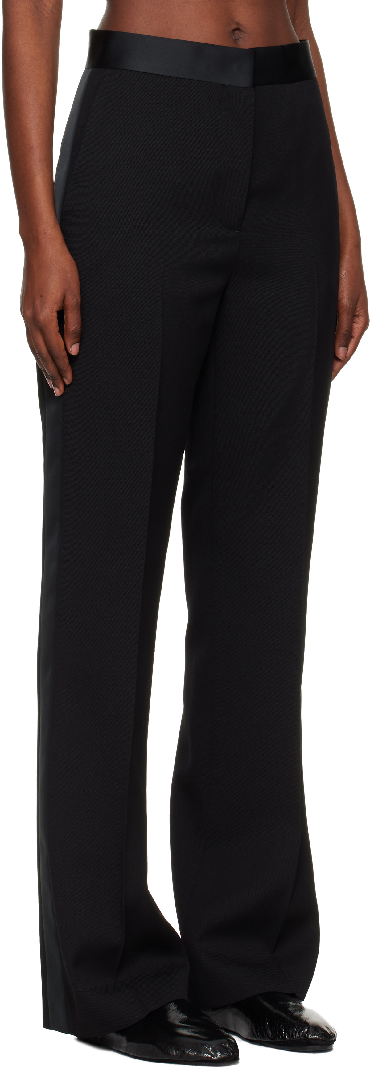 Wales Bonner Black 'The Harmony Tailored' Trousers