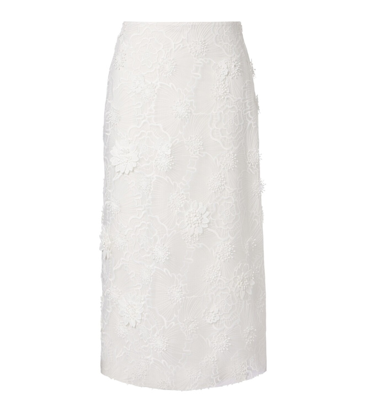 Photo: Dorothee Schumacher Sheer Meadow floral organza midi skirt