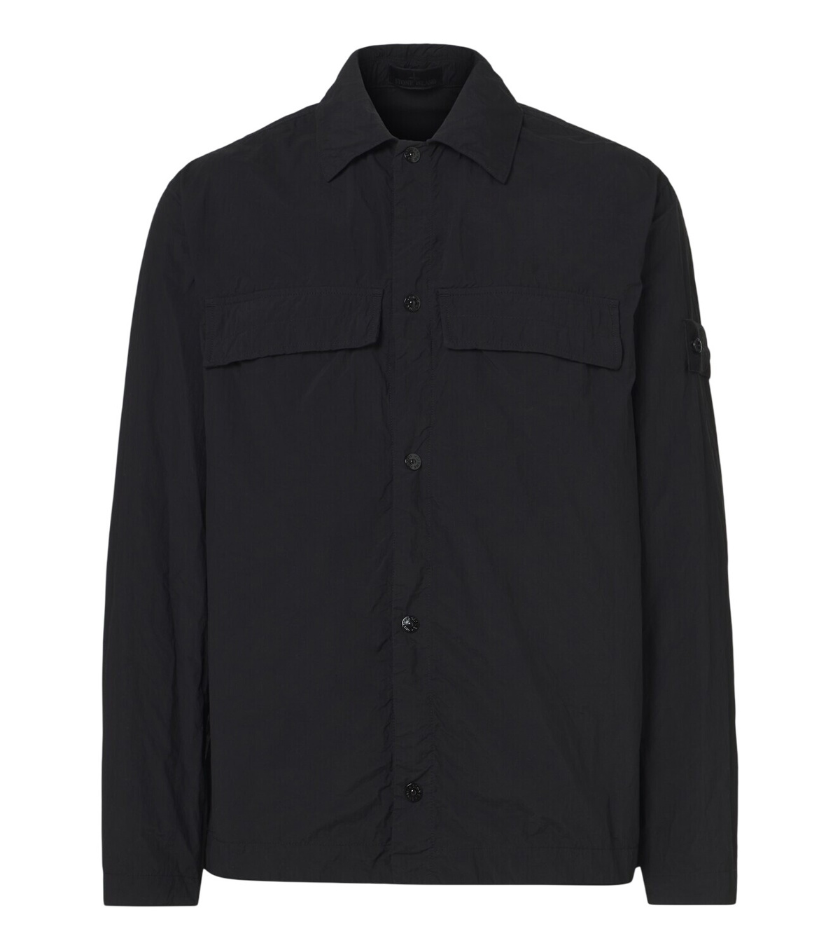 Stone Island Ghost Resin Cotton Zip Overshirt Stone Island