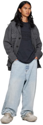 We11done Gray Shawl Cardigan