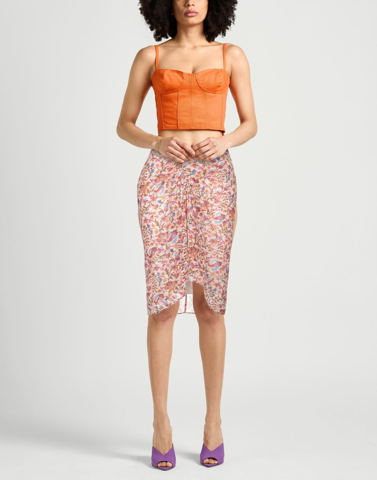 Marant Étoile Womens Midi skirt Cream