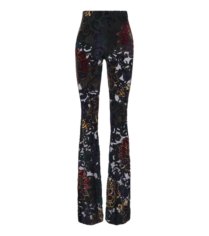 Photo: Etro Devoré floral sheer flared pants