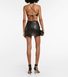 The Sei Leather bra