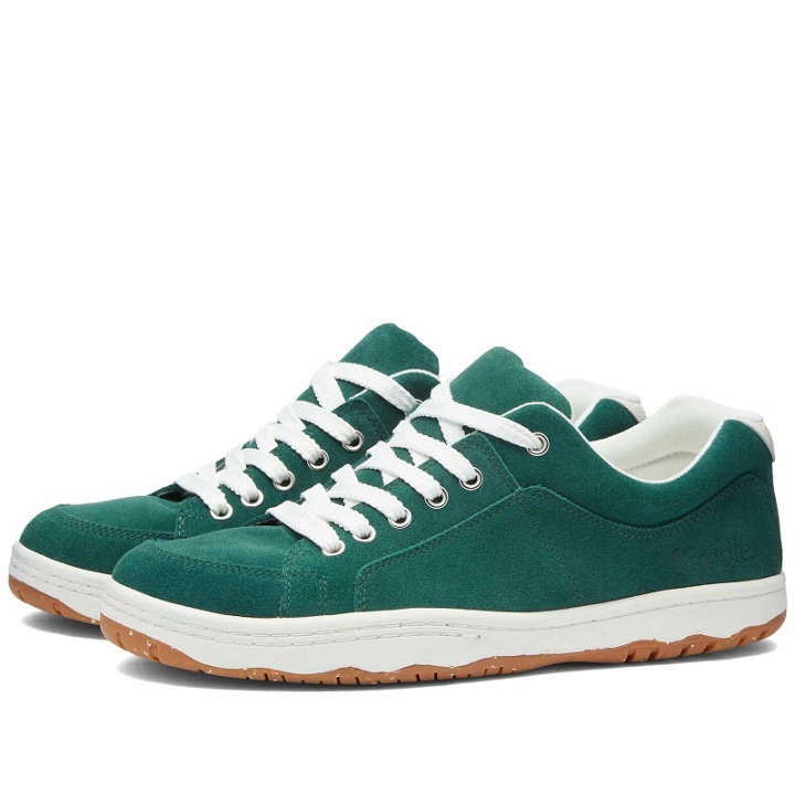 Photo: Simple Men's OS Standard Issue Sneakers in Forest Green