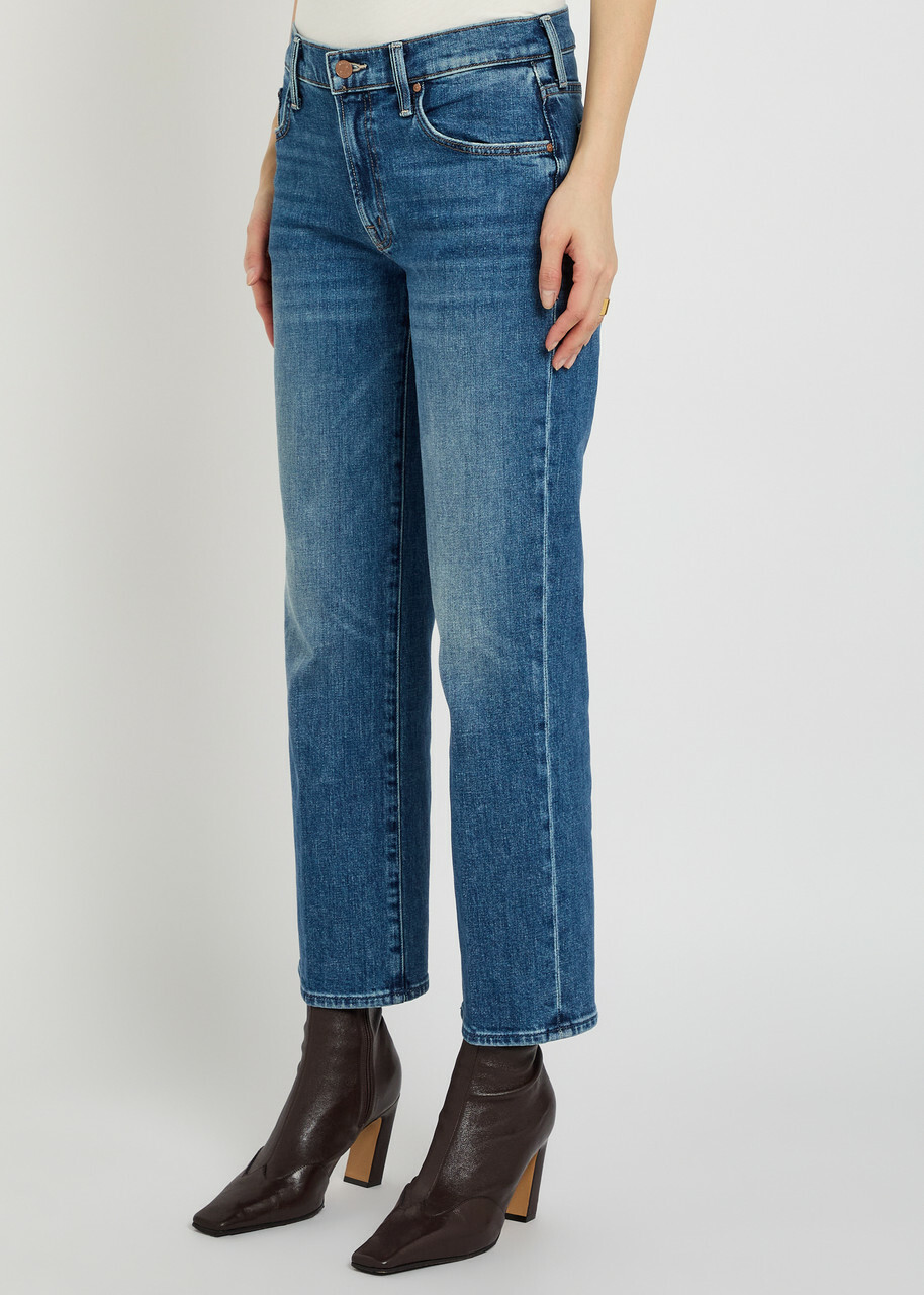 Mother The Mid Rise Rambler Slim Straight-leg Stretch-denim Jeans Indigo
