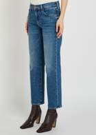 Mother The Mid Rise Rambler Slim Straight-leg Stretch-denim Jeans Indigo