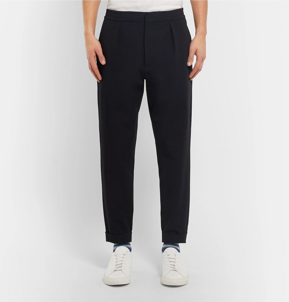 Barena - Saraval Tapered Woven Trousers - Men - Navy Barena